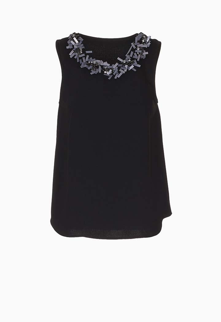 Sleeveless Sequins Top - Fresqa