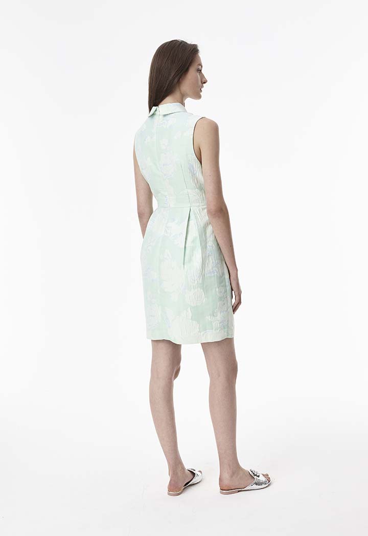 Jacquard Sleeveless Dress