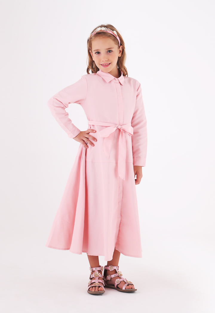 Button Down Belted Shirt Dress