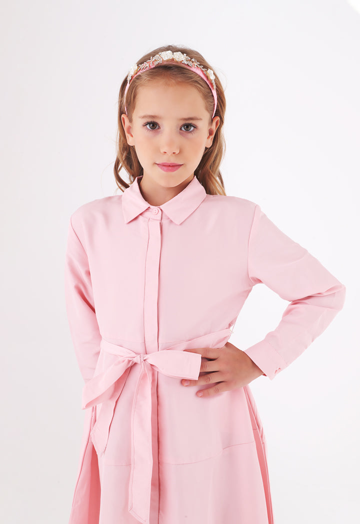 Button Down Belted Shirt Dress