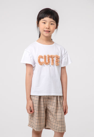 Cute Girl Embellished T-shirt