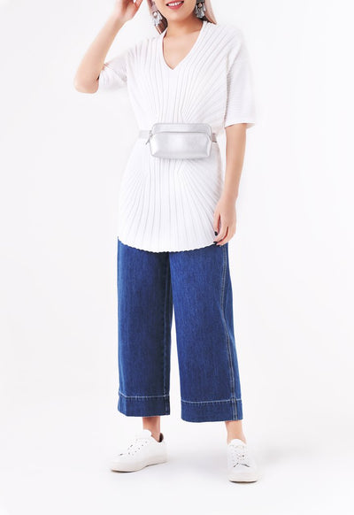 Embossed Pattern Knit Top