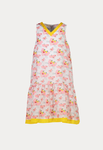 Pink Panther Printed Sleeveless Dress