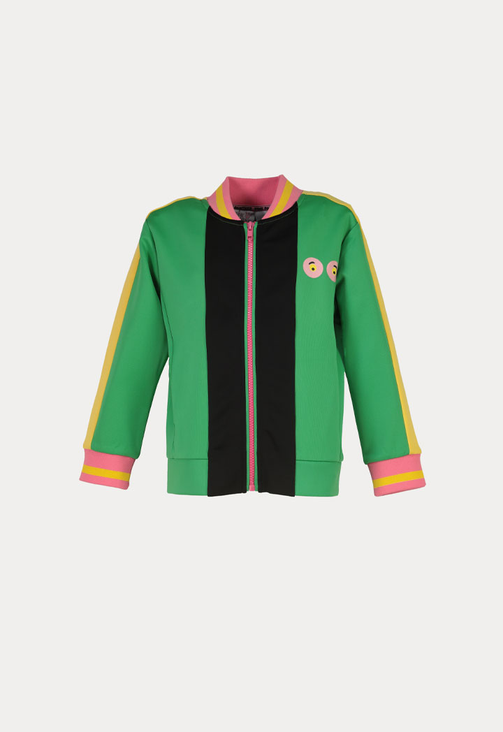 Pink Panther Color Block Bomber Jacket