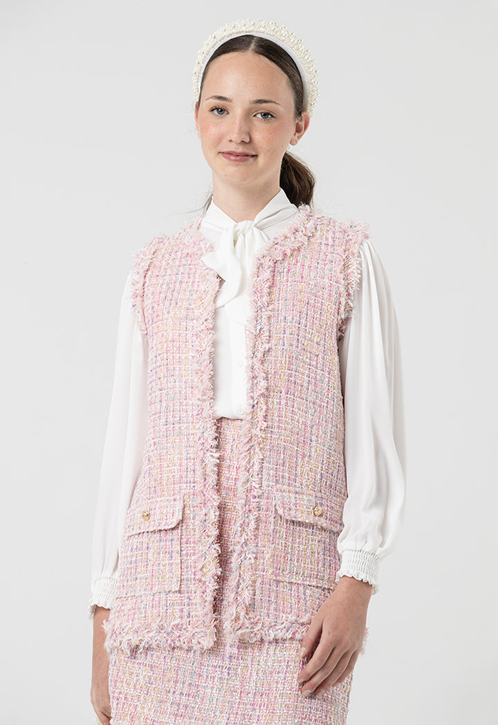 Barroque Tweed Sleeveless Gillet