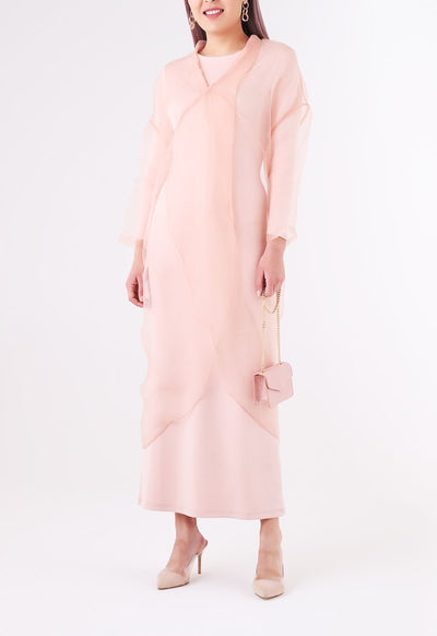 Overlap Organza Long Top