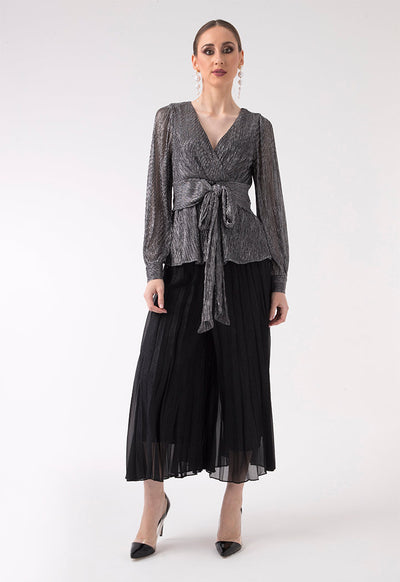 pleated-metallic-top