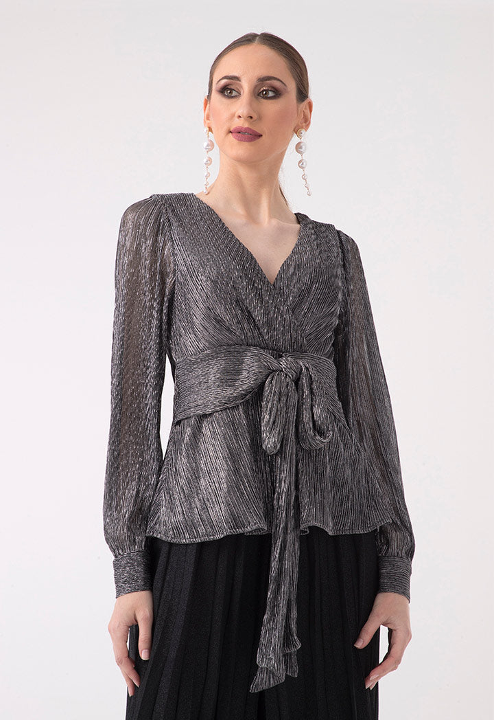 pleated-metallic-top