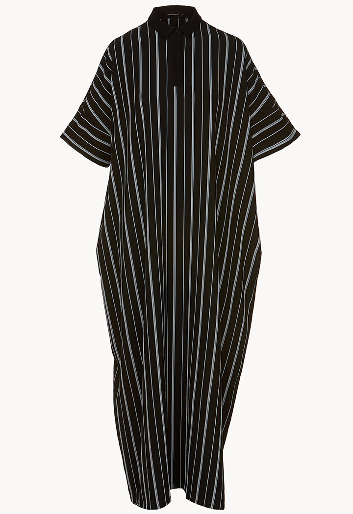 Irregular Stripes Abaya